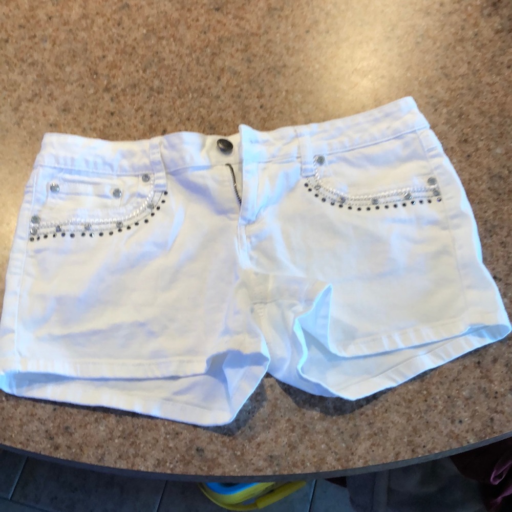 Earl jean blue - white shorts